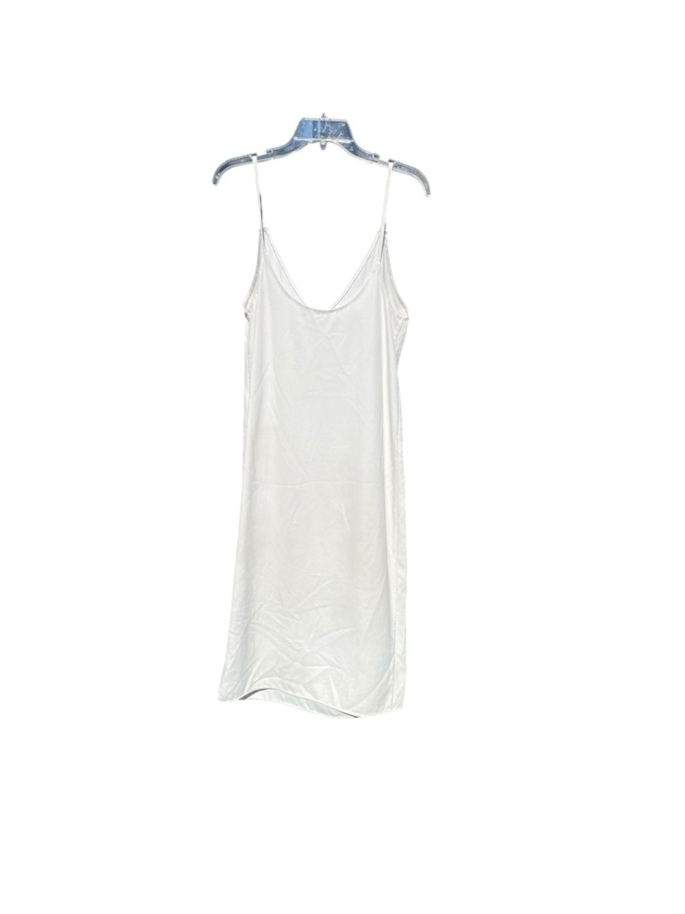 Everlane Creamy White V-Neck Slip Dress, Classic, Minimalist, versatile, 4 - Picture 6 of 9